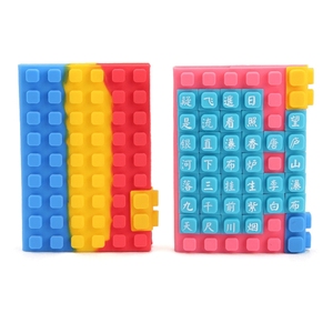 Custom A6 Creative Silicone Notebook Logo Building Block <b>Gifts</b> Student <b>Stationery</b> Notepad Reusable Waterproof - Product Image 4