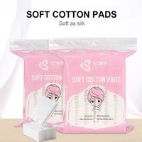 Tampons démaquillants jetables en coton pur, sans peluches, absorbants, doux et délicats pour les peaux sensibles, soins cosmétiques