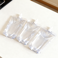 Pochette transparente autoportante avec bec verseur pour liquides Lebei Packing, sachet d'eau liquide 150ml 250ml