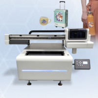 Imprimante UV à plat de souvenirs personnalisés machine d'impression directe d'autocollant de valise de stylo de la tasse 3D