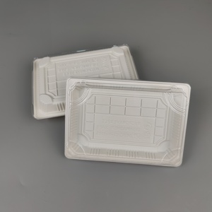 Bán Buôn Tùy Chỉnh Xách Tay Dùng Một Lần PP Nhựa Khay Thức Ăn Với Nắp Đúc Sẵn Món Ăn Cho Sushi Thịt Mì Bánh Mì Lưu Trữ - Product Image 1