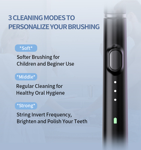 Brosse à dents électrique sonique intelligente mince de haute qualité pour adultes 6 têtes de brosse type-c charge blanchissant nettoyage buccal - Product Image 4