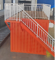 Conteneur maritime préfabriqué mobile de 20 pieds, bar, café, kiosque alimentaire, design moderne, entièrement décoré, respirant, montage rapide