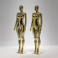 Maniquí de Plástico de Cuerpo Entero de Gran Tamaño con Cabeza y Soporte para Exhibición de Ropa Femenina