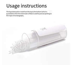 Tubo capilar de localización cuantitativa: Micropipeta de vidrio de precisión para <span class=keywords><strong>cromatografía</strong></span> de <span class=keywords><strong>capa</strong></span> <span class=keywords><strong>fina</strong></span> - Product Image 2