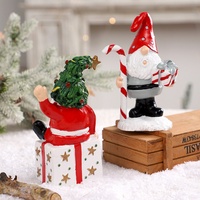 Nouvelle figurine de Noël transfrontalière en résine, décoration de bureau créative, artisanat simple, décoration féerique pour la maison