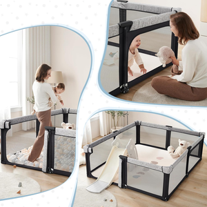 <span class=keywords><strong>Parc</strong></span> pour bébé <span class=keywords><strong>pliable</strong></span>, économique, de voyage, sécurisé, grand <span class=keywords><strong>parc</strong></span> en tissu pour enfants - Product Image 4