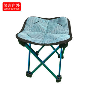 Многоцветный удобный Открытый Пикник Портативный Сверхлегкий складной компактный складной стул с алюминиевым карманом - Product Image 6