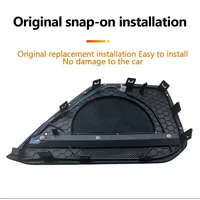 Kit d'éclairage d'ambiance 12V OE pour Audi Q7 Q8 2020-2023, 30 couleurs LED, couvercle de haut-parleur en métal, garniture de panneau de porte de voiture, lampe décorative