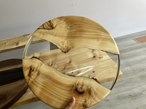 Tablero de Mesa de Comedor/Tablero de Café Personalizado, Forma Redonda/Cuadrada/Rectangular, con Madera Sólida Natural, Característica Duradera - Product Image 3