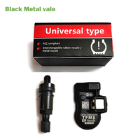Capteurs TPMS à tige métallique noire, capteur MX 315 MHz 433 MHz, capteurs de pneus universels, outil de programmation TPMS