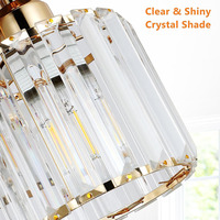 Plafonnier moderne en cristal pour couloir, finition dorée, douille E27, max 40W, restaurant, salon, allée, 3 ampoules, lampe de plafond en cristal