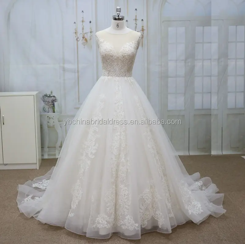 Robe de mariée blanche, nouveau style, Alibaba, vente en gros, robe de bal de mariage, 2020