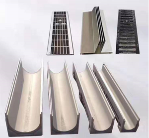 Caniveau de drainage intégré en béton polymère pour extérieur, résistant aux intempéries, pour couvercle de drain de <span class=keywords><strong>sol</strong></span> - Product Image 4