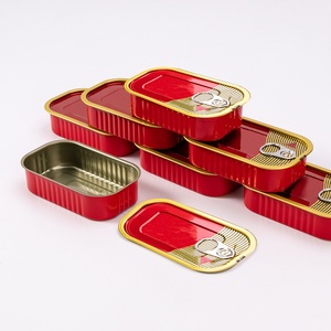 Thực phẩm phân loại tinplate hai mảnh dễ dàng mở hình chữ nhật rỗng SARDiNE lon thiếc cho đóng hộp Cá - Product Image 5