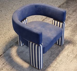 MR Italian Light Luxury Design Sofá individual Silla moderna para sala de estar Silla de ocio Hotel Club Silla de recepción - Product Image 3