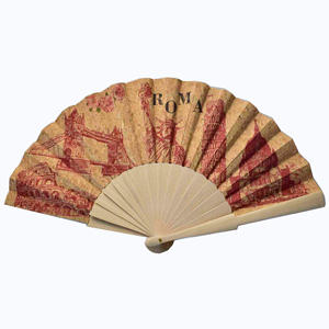 Ventilador de mano plegable de estilo retro con impresión digital Ventilador de madera maciza de <span class=keywords><strong>España</strong></span> - Product Image 5