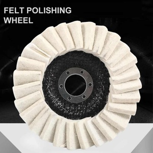 125mm/130mmウール研磨ホイール研磨パッドアングルグラインダーホイールフェルト研磨ディスクポリッシャー金属大理石ガラスセラミックス用 - Product Image 4