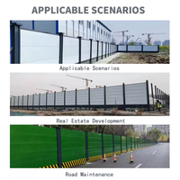 Anton Vorgefertigte Stahl-Gerüstkonstruktion |   Modularer Baustellenzaun 2m X 3m 10ft Höhe Moderner Stil Lackierte Oberfläche für Straßeninstandhaltung
