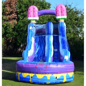 <span class=keywords><strong>Toboggan</strong></span> aquatique commercial de 15 pieds sur le thème de la crème glacée <span class=keywords><strong>avec</strong></span> <span class=keywords><strong>piscine</strong></span>, idéal pour la location événementielle et le divertissement (vente en gros) - Product Image 3