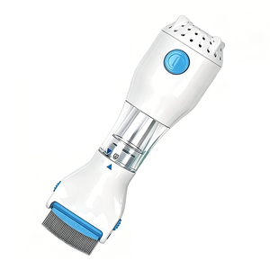 Cepillo Eléctrico Inteligente para Mascotas, Removedor <span class=keywords><strong>de</strong></span> <span class=keywords><strong>Pulgas</strong></span> y Garrapatas para Perros y Gatos con Desodorante y Masaje, Herramienta <span class=keywords><strong>de</strong></span> Limpieza Portátil para el Cuidado en el Hogar - Product Image 1