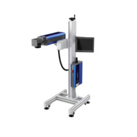 Machine de marquage laser volant au CO2 40W, marqueur laser volant au CO2 40W pour la production, marquage de la date et du numéro, DOYA