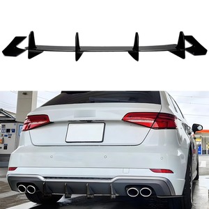 ชุดแต่งกันชนหลัง สำหรับ Audi S3 8V Hatchback ปี 2017-2020 สปอยเลอร์กันชนหลัง ดิฟฟิวเซอร์กันชนหลัง  ลิปป้องกันกันชนหลัง อุปกรณ์ตกแต่งรถยนต์ - Product Image 2