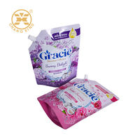 Pochette de Recharge à Bec pour Lessive Liquide, Détergent en Poudre, Sacs d'Emballage Imprimés à Bec Verseur