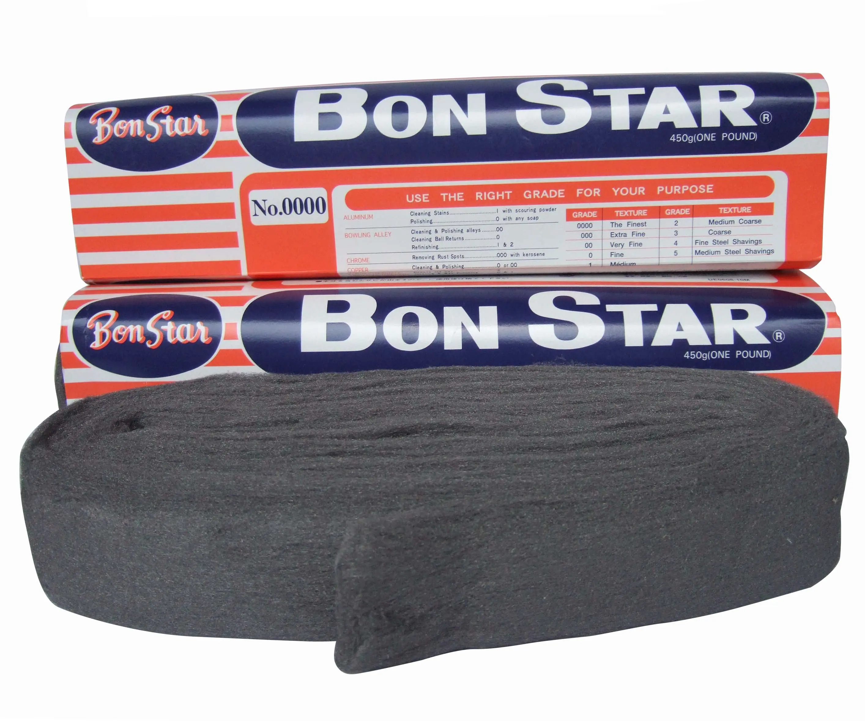 BON STAR 000# 0000# Steel Wool Crafts Glass Furniture Cleaning Polishing Car Polishing