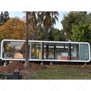 Grande Mobile prefabbricata in acciaio piccola <span class=keywords><strong>casa</strong></span> prefabbricata Caravan camera da letto per campeggio Camper capsula di Camper <span class=keywords><strong>casa</strong></span> per ville Caravan - Product Image 4
