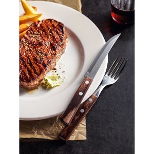 TRAMONTINA - SET DI 4 COLTELLI PER BISTECCA/PIZZA IN ACCIAIO E POLYWOOD - Product Image 1