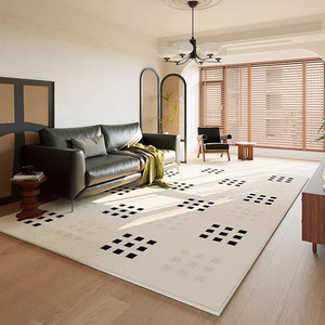 Alfombra moderna <span class=keywords><strong>de</strong></span> terciopelo <span class=keywords><strong>de</strong></span> cristal crema <span class=keywords><strong>de</strong></span> fácil cuidado resistente al desgaste antideslizante hecha a máquina <span class=keywords><strong>de</strong></span> poliéster para mesa <span class=keywords><strong>de</strong></span> centro <span class=keywords><strong>de</strong></span> sala <span class=keywords><strong>de</strong></span> estar - Product Image 2
