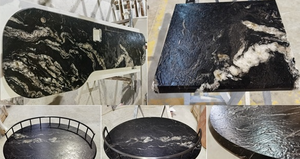 לוחות גרניט שחור קוסמי מלוטש, גרניט שחור טבעי למשטחי מטבח ורצפות - Product Image 5