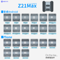 Platform Stencil Reballing CPU Universal Mijing Z21 Max untuk iPhone A8-A16 dan Ponsel Android, Template Pemasangan Chip IC dengan Tembaga Timah