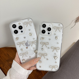 Custodia <span class=keywords><strong>per</strong></span> Telefono con Fiocco Tridimensionale in TPU e Strass <span class=keywords><strong>per</strong></span> <span class=keywords><strong>iPhone</strong></span> 17 Pro Max, Design di Lusso in Stile Coreano <span class=keywords><strong>per</strong></span> Donne, Compatibile con <span class=keywords><strong>iPhone</strong></span> 16 15 14 13 <span class=keywords><strong>12</strong></span> - Product Image 2
