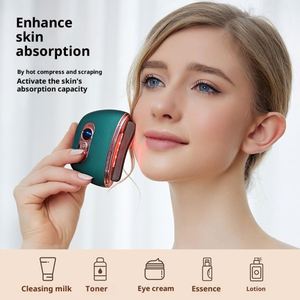 Appareil de beauté intelligent électrique rechargeable anti-âge en pierre de Bian avec fonctions de lifting et de nettoyage du visage - Product Image 2