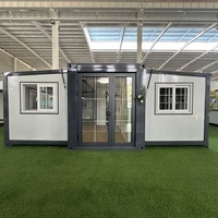 Maison conteneur extensible 20 pieds à prix d'usine, modulaire, installation rapide, durable, respirante, maison préfabriquée moderne pour école ou bureau