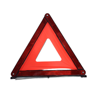 Triangle d'avertissement réfléchissant d'urgence approuvé pour l'Europe Emark R27 Triangle d'avertissement de voiture de sécurité pliable