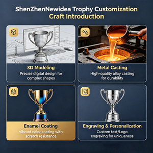 Trofeo de Fútbol Personalizado de Metal de Gran Tamaño, Copa de Premio Deportiva, Trofeo de Campeón de Fútbol, Trofeo de Liga - Product Image 2