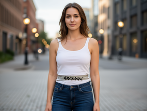 Women's Steel Alloy <b>Waist</b> <b>Chain</b> Antique Silver Plated Flower Design Daily Wear Fashion Body Jewelry - Product Image 2