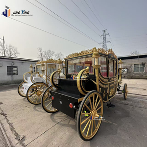 Location de calèches royales enchanteuses : calèche royale vintage pour visites touristiques, calèche classique pour mariages, calèche <span class=keywords><strong>Cendrillon</strong></span> - Product Image 4