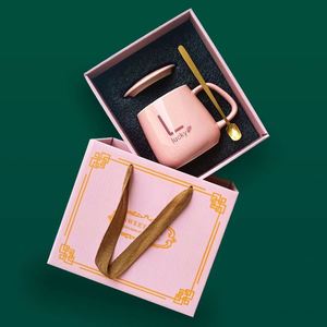 Maxfree Tasse en céramique créative exquise avec cuillère, cadeau festif/tous types de cadeaux de fêtes - Product Image 3