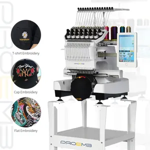 Máquina digital de bordado comercial, alta velocidade, computador digital, chapéu, máquina de bordado comercial, preço para venda