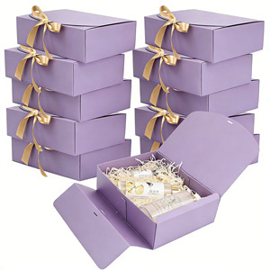 Foldable Customized Shape Recycled Kraft Paper Bridesmaid Wedding Favour Candle Gift Boxes Ribbon Baby Shower <strong>Groomsmen</strong> <strong>Proposal</strong> - Product Image 6