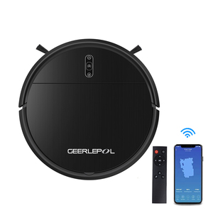 Geerlepol หุ่นยนต์ทำความสะอาดบ้านอัจฉริยะระดับไฮเอนด์3-in-1 Wi-Fi แอปพลิเคชั่น20มม. สามารถปีนเขาไม้ถูพื้นเปียกแห้งสำหรับครัวเรือน - Product Image 1