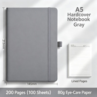 Carnet A5 personnalisé avec logo PQ, sangle élastique, porte-stylo, carnet de notes en PU, carnet de notes en cuir PU
