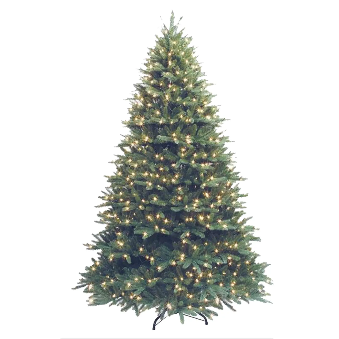 暖かい白いLEDライトが付いている事前に照らされた7フィートの人工クリスマスツリー