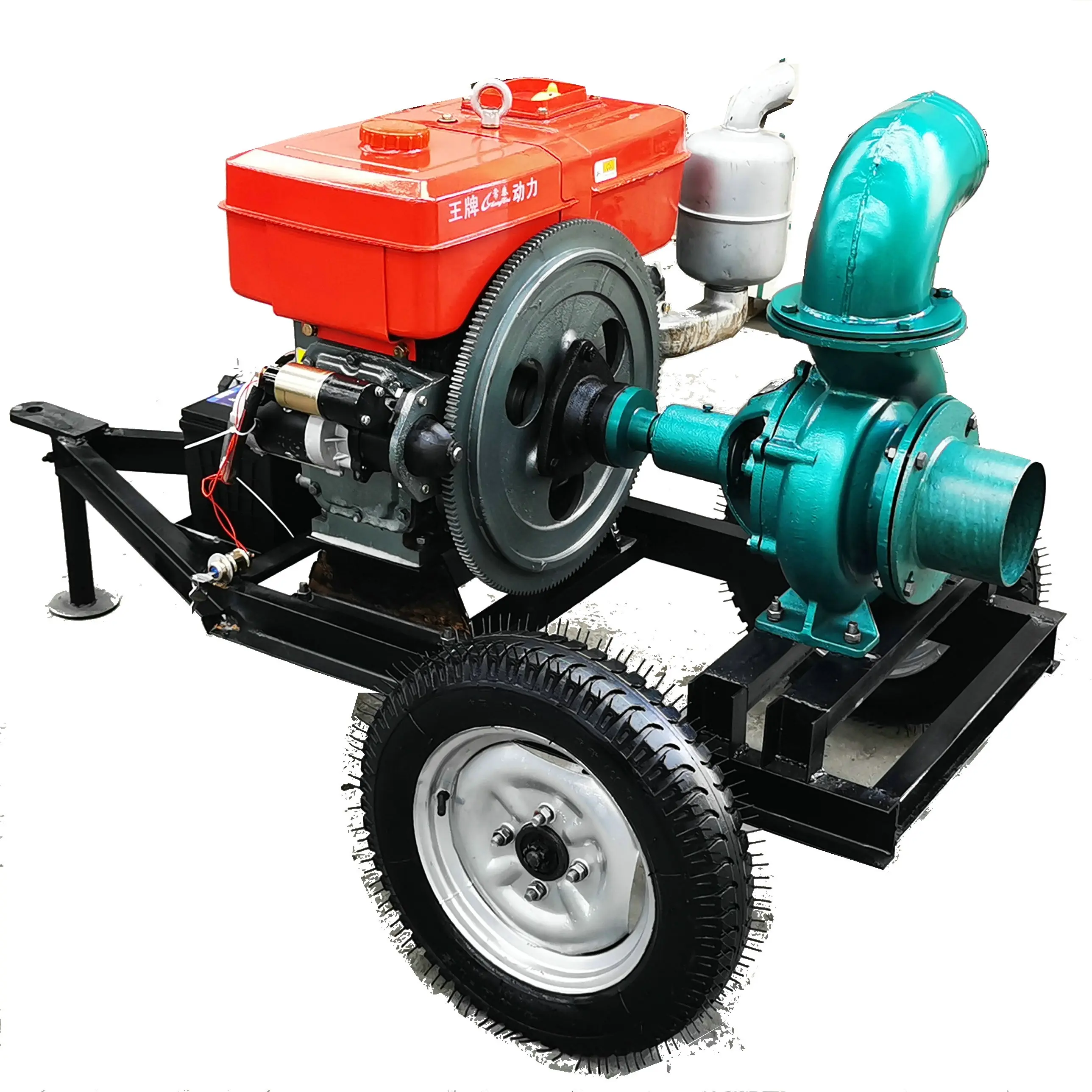Pompa sentrifugal mesin Diesel 4 inci seri NS portabel irigasi pertanian pompa sentrifugal Self-Priming