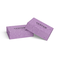 Boîte d'emballage en carton rigide recyclable personnalisée pour vêtements, chaussures, cosmétiques, soins de la peau, avec laminage brillant et gaufrage