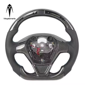Volant en fibre de carbone avec LED pour <span class=keywords><strong>Ford</strong></span> FOCUS RS MK2 avec inserts en carbone - Product Image 1